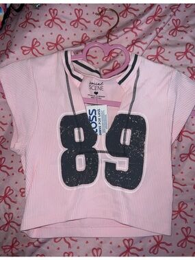 Pink crop top